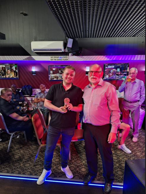 CONGRATULATIONS FOR THE PREMIER DIVISION HIGHEST BREAK OF 89 - DANNY BROCKLEHURST, ABBOTS LANGLEY